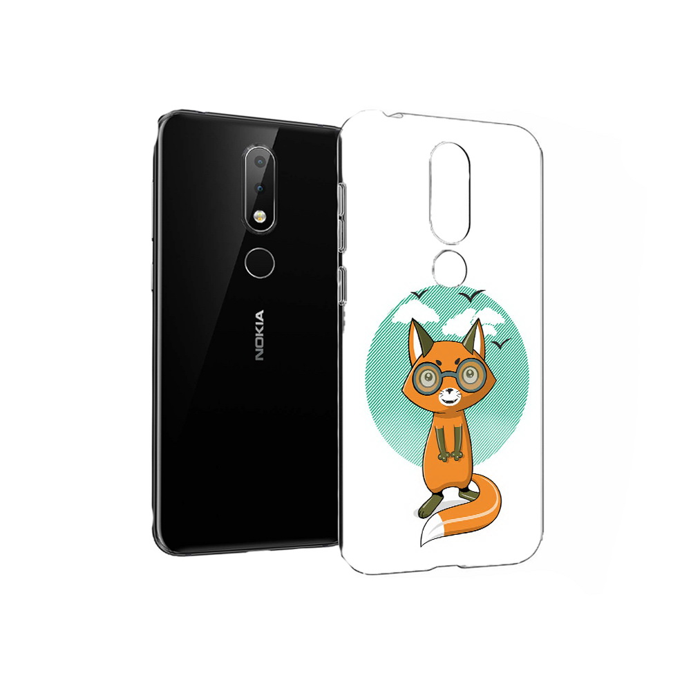 

Чехол MyPads Tocco для Nokia X6 задумчивая лиса (PT115295.99.348), Прозрачный, Tocco