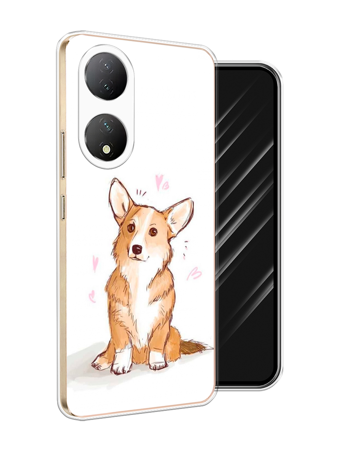 

Чехол Awog на Vivo Y100 "Корги любовь", Бежевый;белый, 268250-1