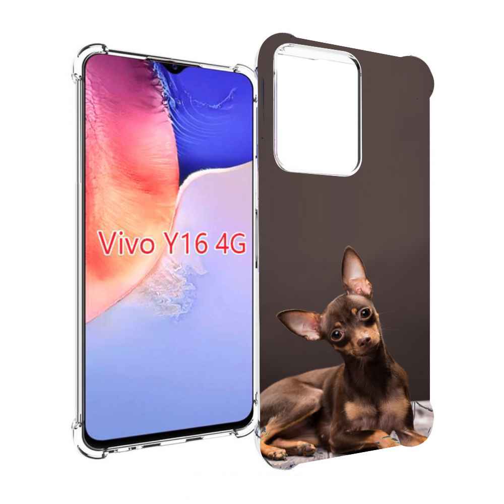 

Чехол MyPads тои терьер для Vivo Y16 4G/ Vivo Y02S, Прозрачный, Tocco