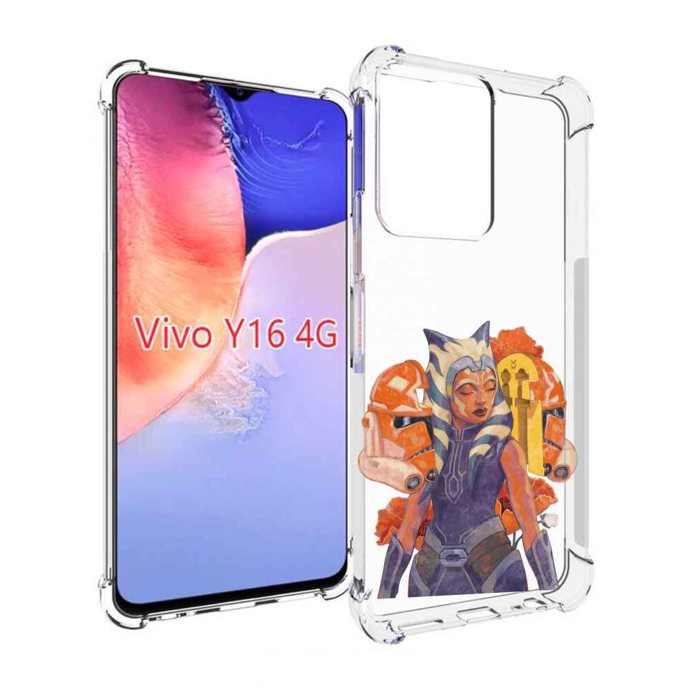 

Чехол MyPads тогрута-асока-тано для Vivo Y16 4G/ Vivo Y02S, Прозрачный, Tocco