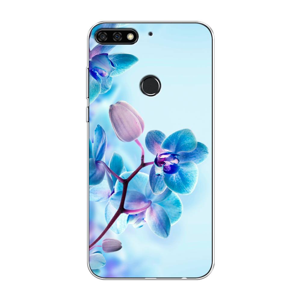 

Чехол Awog на Huawei Y7 Prime 2018 "Голубая орхидея", Голубой;синий;фиолетовый, 66450-8