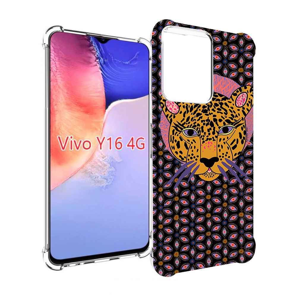 

Чехол MyPads тигр-в-глазах для Vivo Y16 4G/ Vivo Y02S, Прозрачный, Tocco