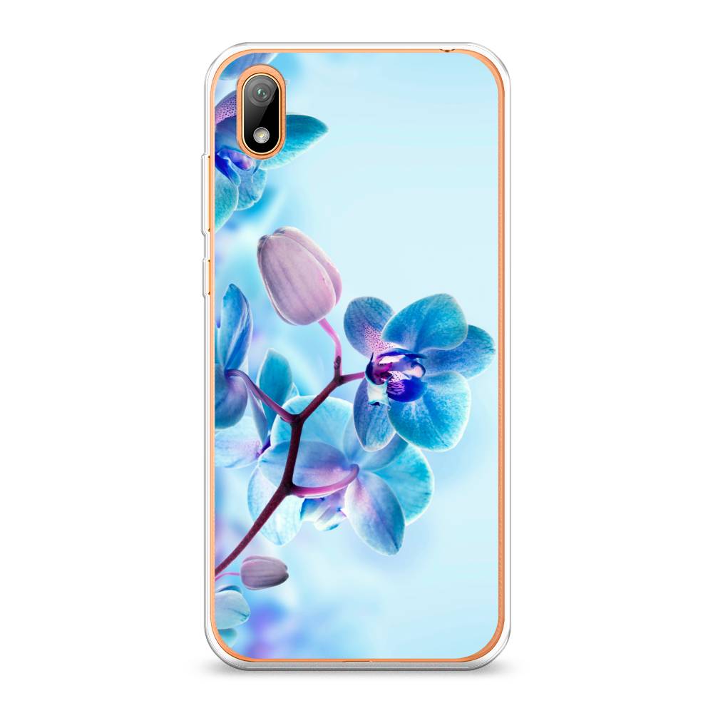 фото Чехол awog "голубая орхидея" для huawei y5 2019