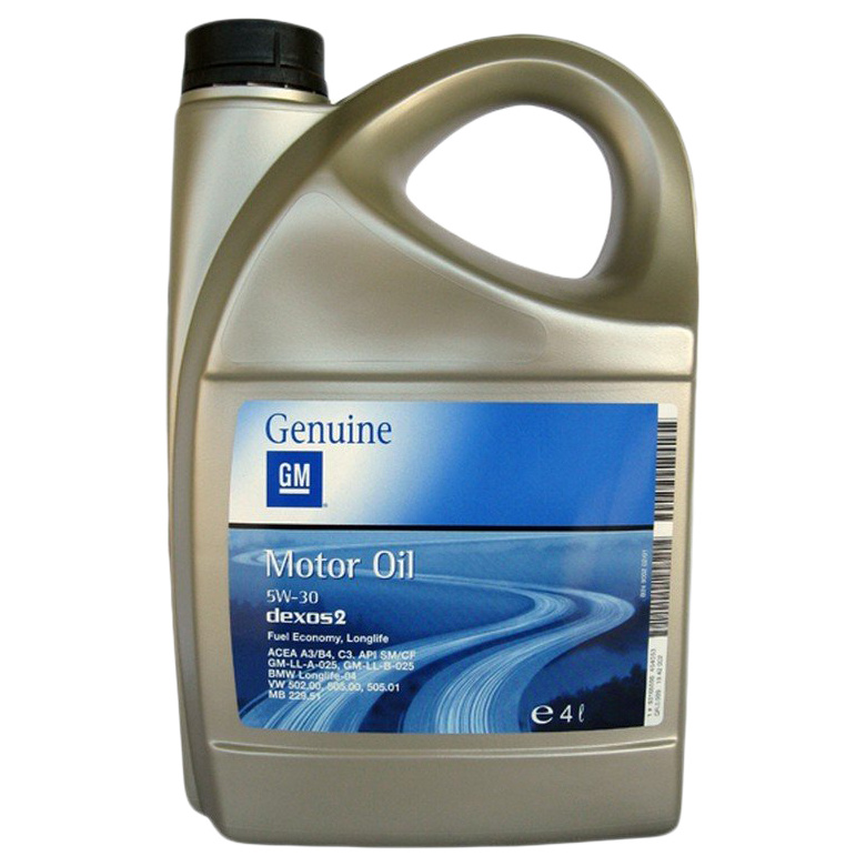 Моторное масло General Motors cинтетическое GM 5/30 Dexos2 4л