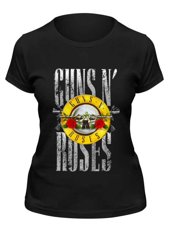 

Футболка женская Printio Guns n' roses черная 2XL, Черный, Guns n' roses