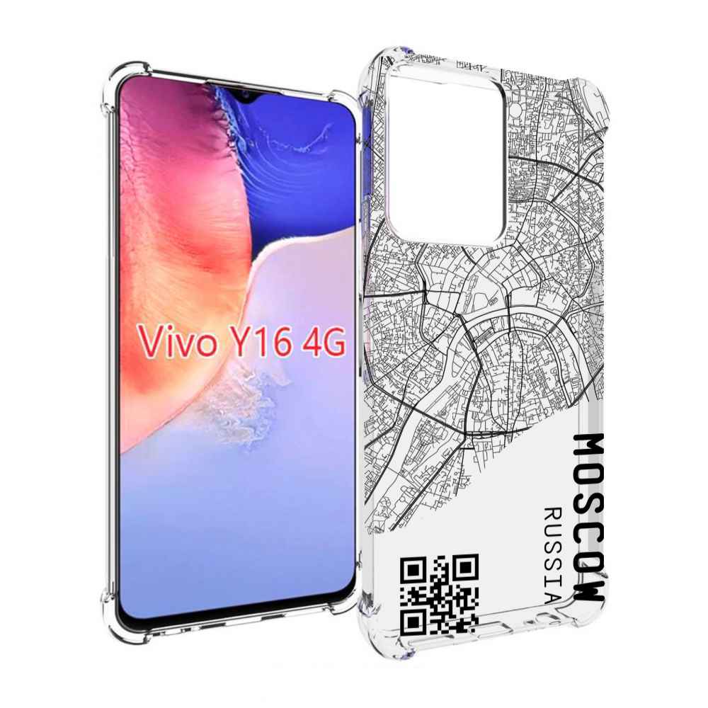 

Чехол MyPads схема-москва для Vivo Y16 4G/ Vivo Y02S, Прозрачный, Tocco