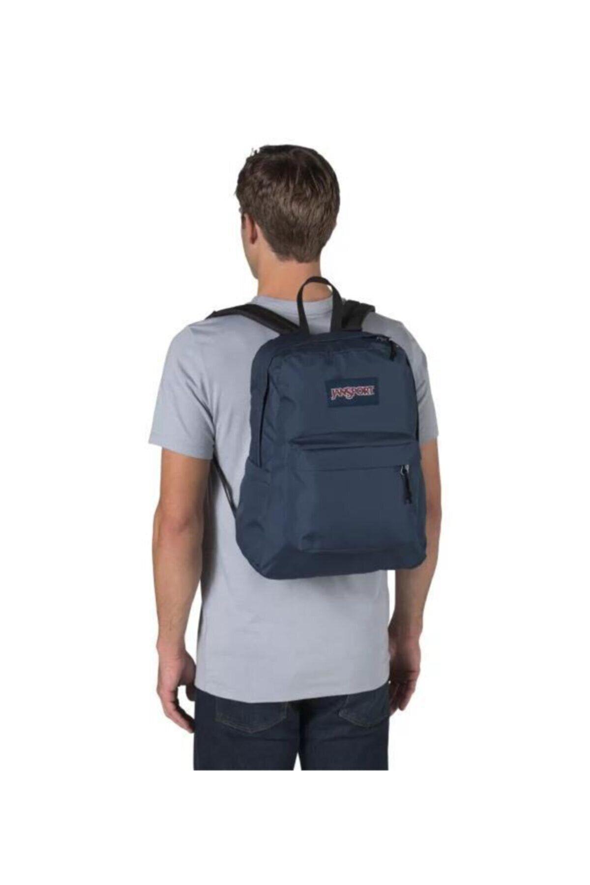 

Рюкзак мужской JanSport 192827937796 темно-синий, 42х32х14 см, 192827937796