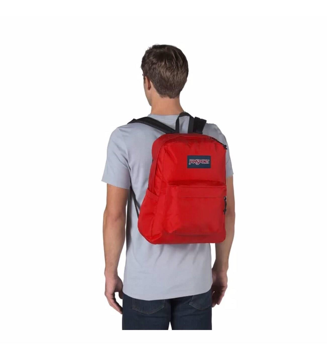 

Рюкзак мужской JanSport 192827937529 красный, 42х32х14 см, 192827937529