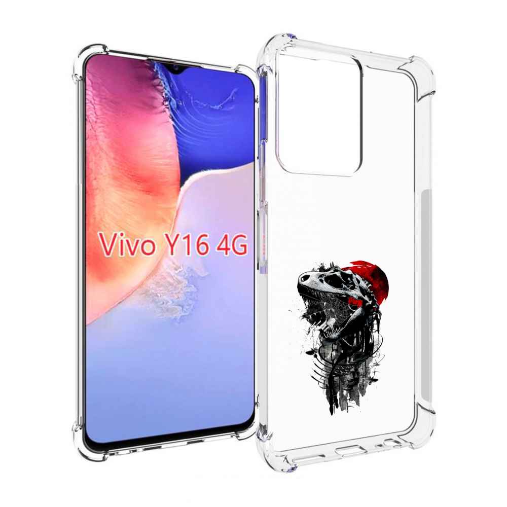 

Чехол MyPads вымерший динозавр для Vivo Y16 4G/ Vivo Y02S, Прозрачный, Tocco