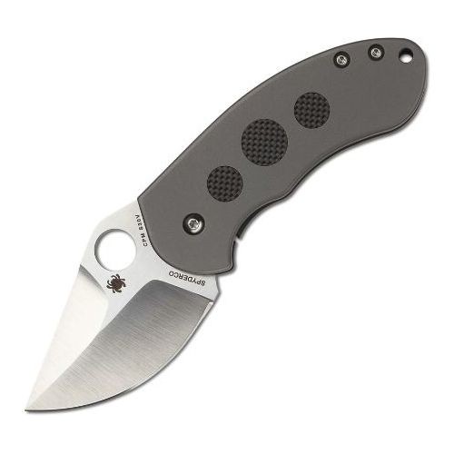 

Туристический нож Spyderco Burch Chubby, titanium, Серый, Burch Chubby