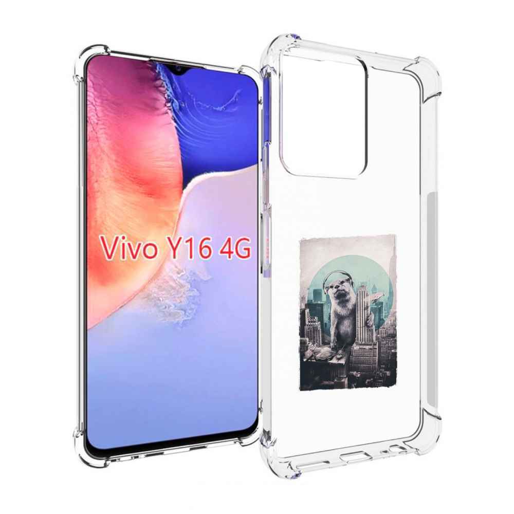 

Чехол MyPads выдра в городе для Vivo Y16 4G/ Vivo Y02S, Прозрачный, Tocco