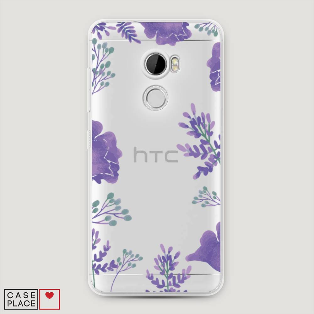 

Чехол Awog на HTC One X10 / Эйчтиси One X10 "Сиреневая цветочная рамка", 101850-8