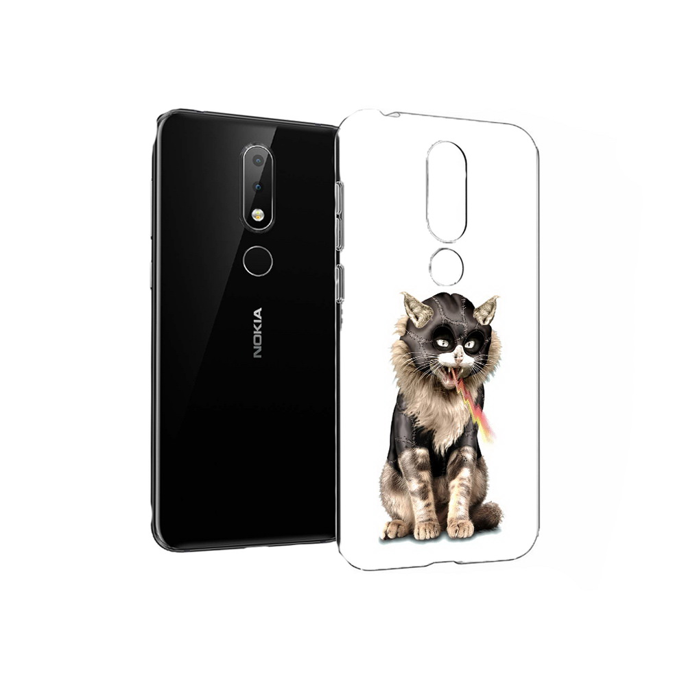 

Чехол MyPads Tocco для Nokia X6 дьяволский кот (PT115295.99.341), Прозрачный, Tocco