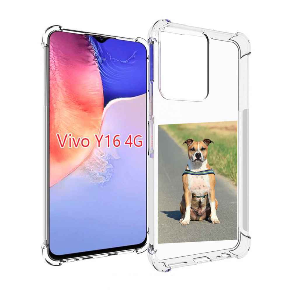 

Чехол MyPads стаффорд терьер для Vivo Y16 4G/ Vivo Y02S, Прозрачный, Tocco