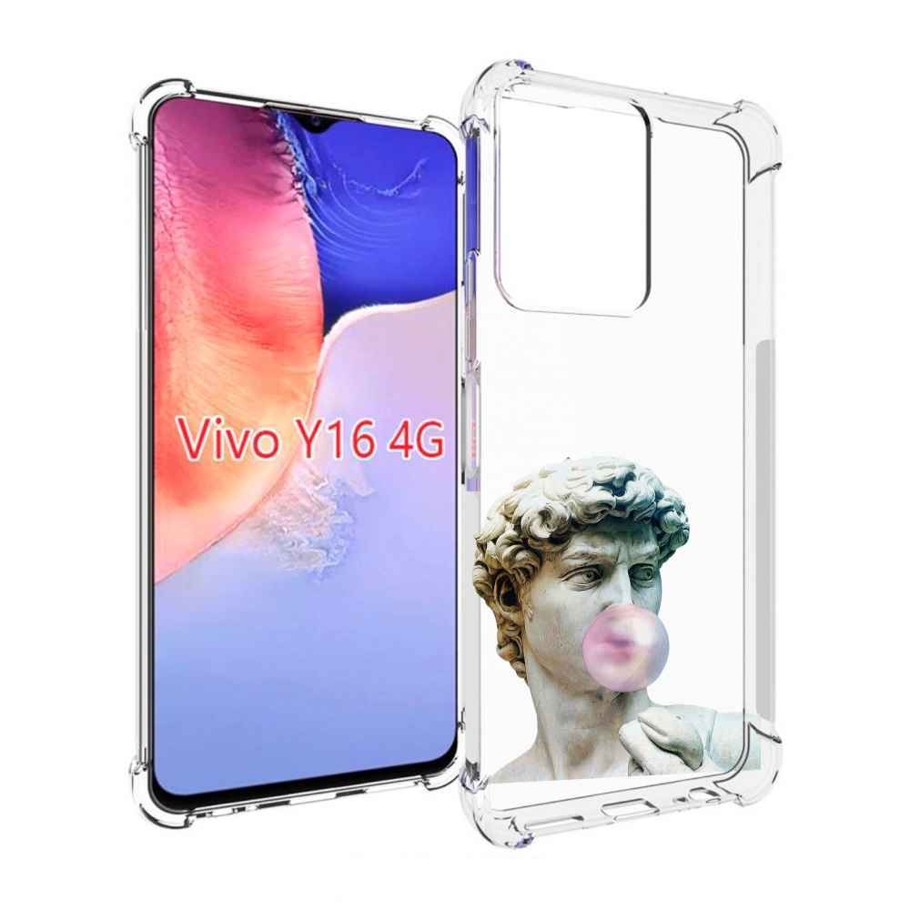 

Чехол MyPads статуя-с-жвачкой для Vivo Y16 4G/ Vivo Y02S, Прозрачный, Tocco
