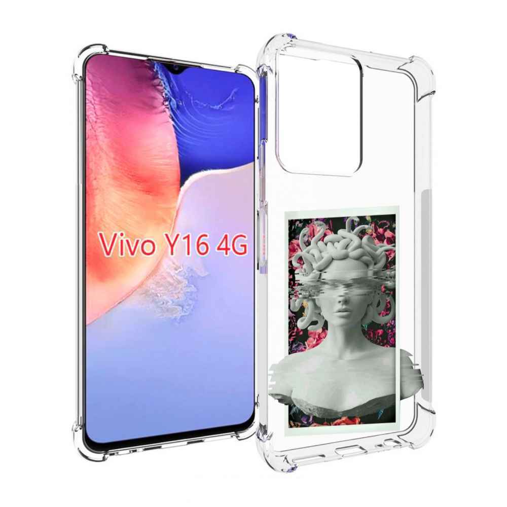 

Чехол MyPads статуя-медузы для Vivo Y16 4G/ Vivo Y02S, Прозрачный, Tocco
