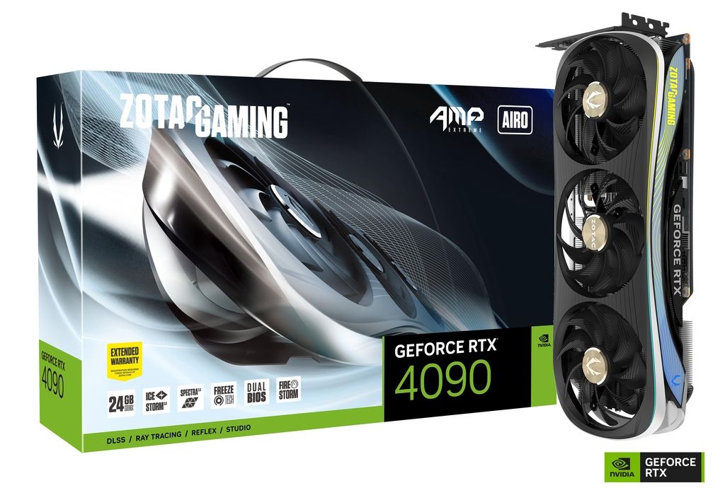 

Видеокарта Zotac NVIDIA GeForce RTX 4090 24 ГБ (ZT-D40900B-10P), GeForce RTX 4090