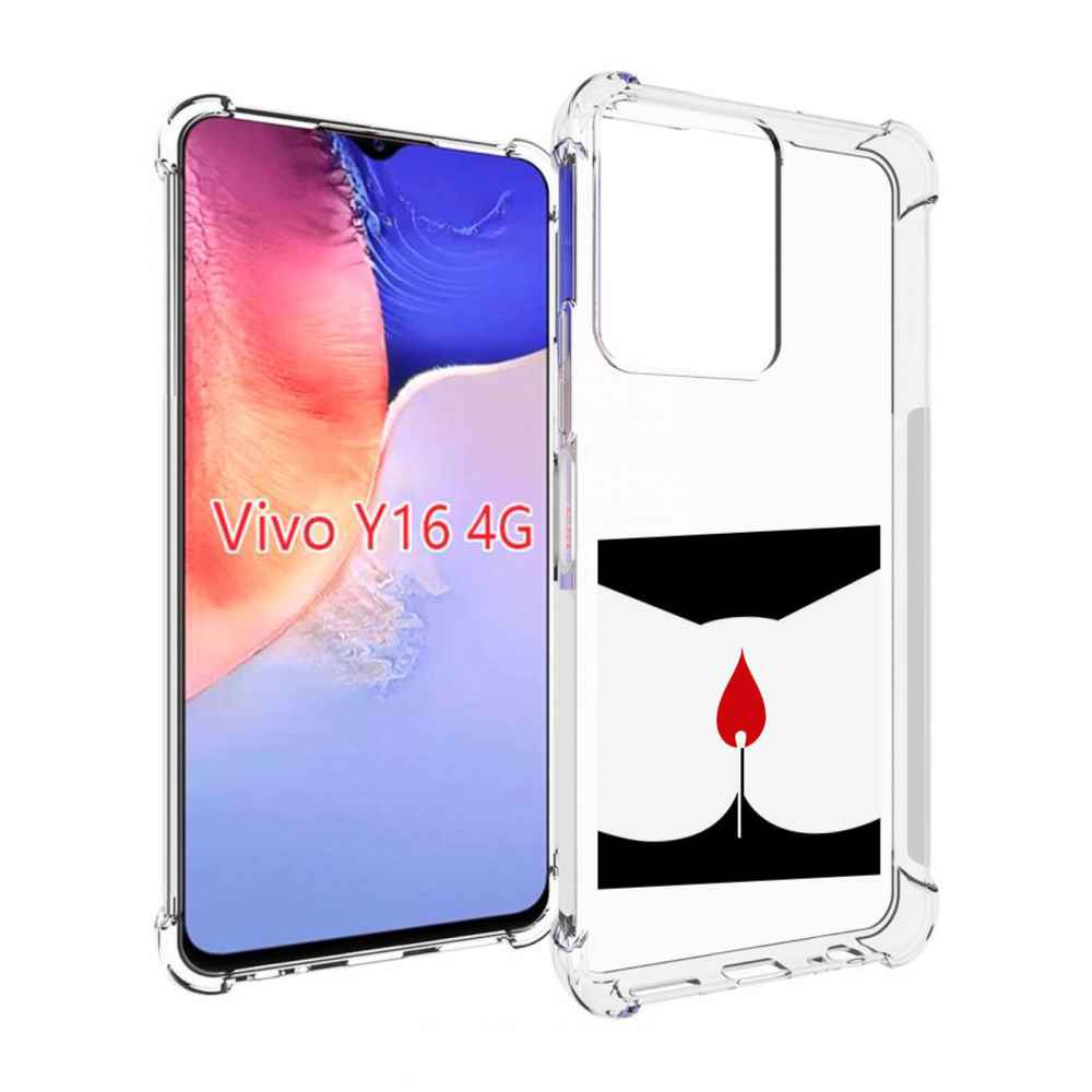 

Чехол MyPads спичка горит для Vivo Y16 4G/ Vivo Y02S, Прозрачный, Tocco