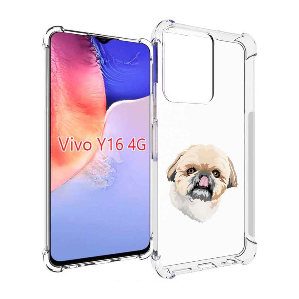 

Чехол MyPads собачка-с-язычком для Vivo Y16 4G/ Vivo Y02S, Прозрачный, Tocco