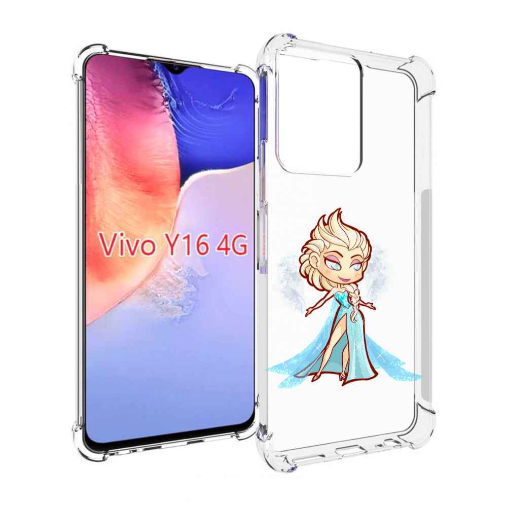 

Чехол MyPads снежная-принцесса женский для Vivo Y16 4G/ Vivo Y02S, Прозрачный, Tocco