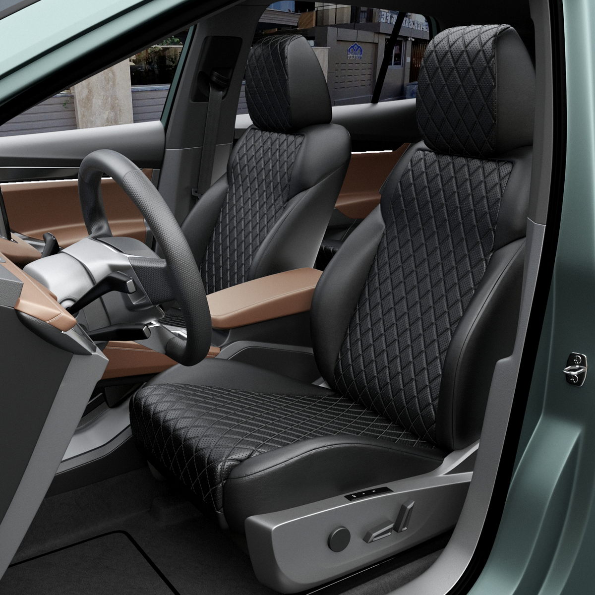 

Чехлы Automobiler A-A-118F401 для KIA Picanto, Черный