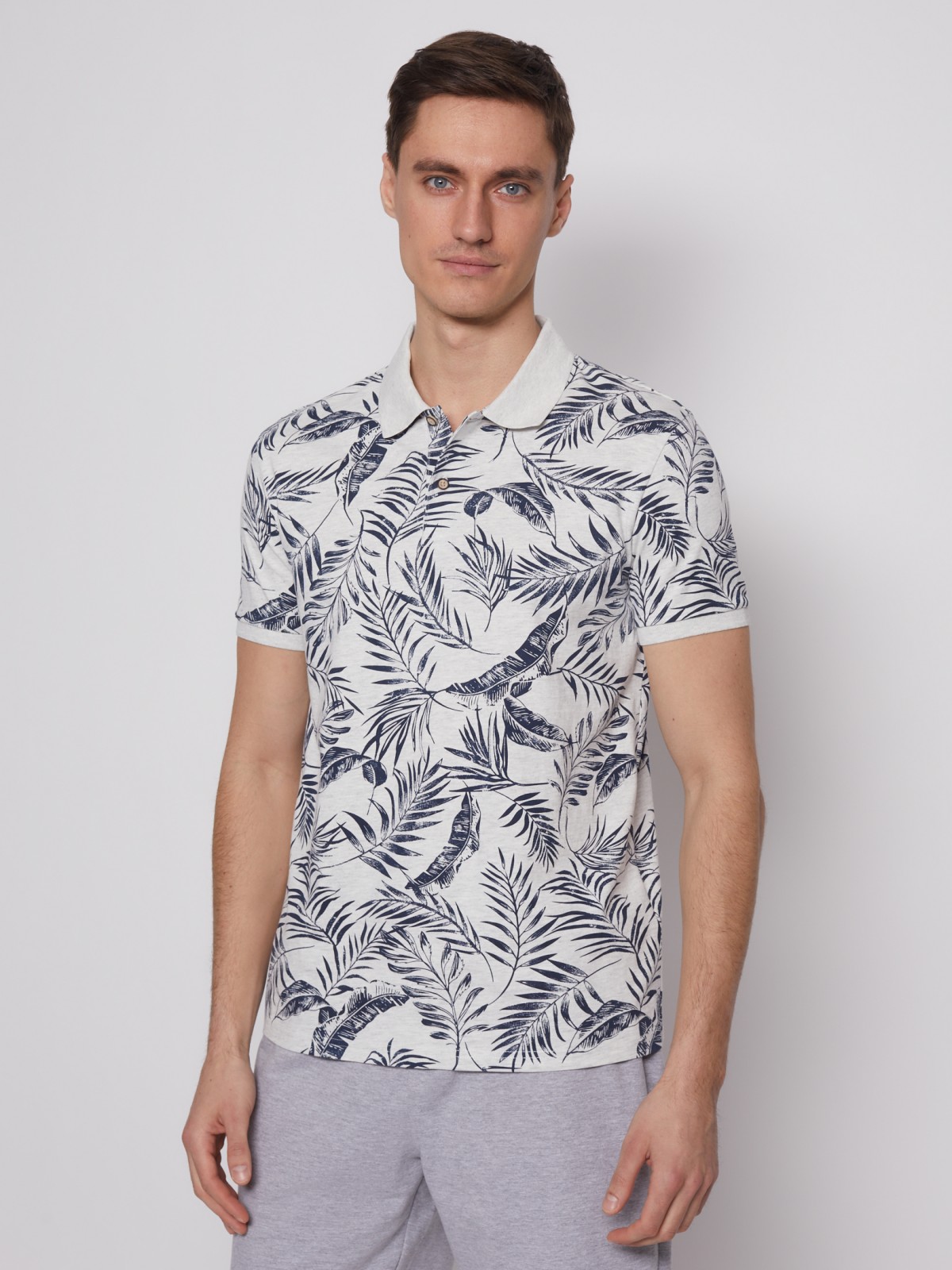 

Футболка мужская Zolla 012243673053 серая 2XL, 012243673053
