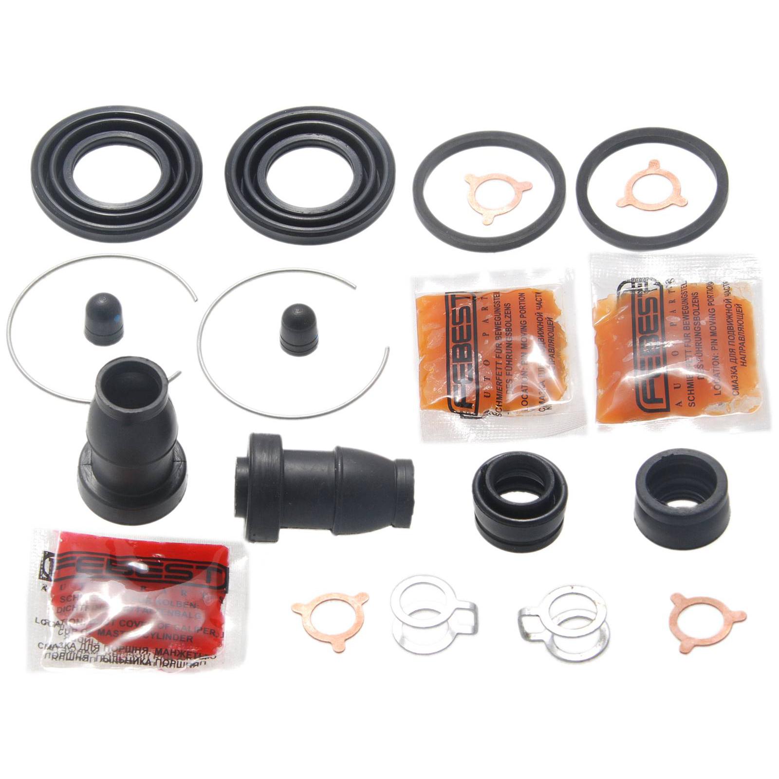 

Ремкомплект суппорта тормозного заднего (на обе стороны) TOYOTA 0175-ZZE121R FEBEST