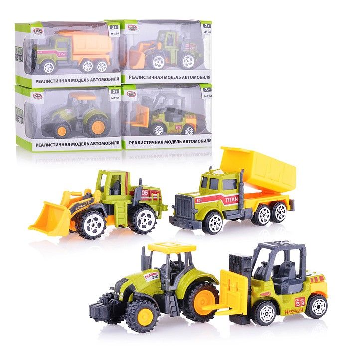 

Машинка Play Smart Мини Авто6391-2, Желтый;зеленый;серый;черный