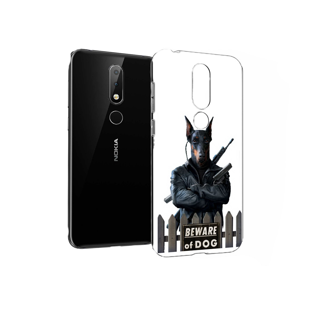 

Чехол MyPads Tocco для Nokia X6 доберман (PT115295.99.332), Прозрачный, Tocco