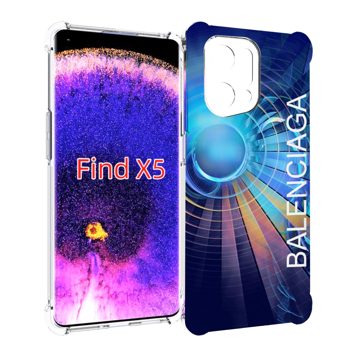 

Чехол MyPads Баленсиага-абстракция для Oppo Find X5, Прозрачный, Tocco