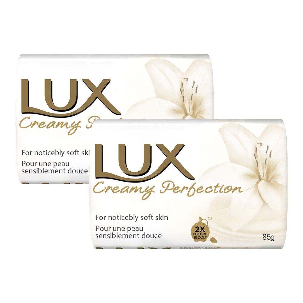 Комплект Мыло кусковое туалетное LUX Creamy Perfection Кремовое совершенство 85 г х 2 шт