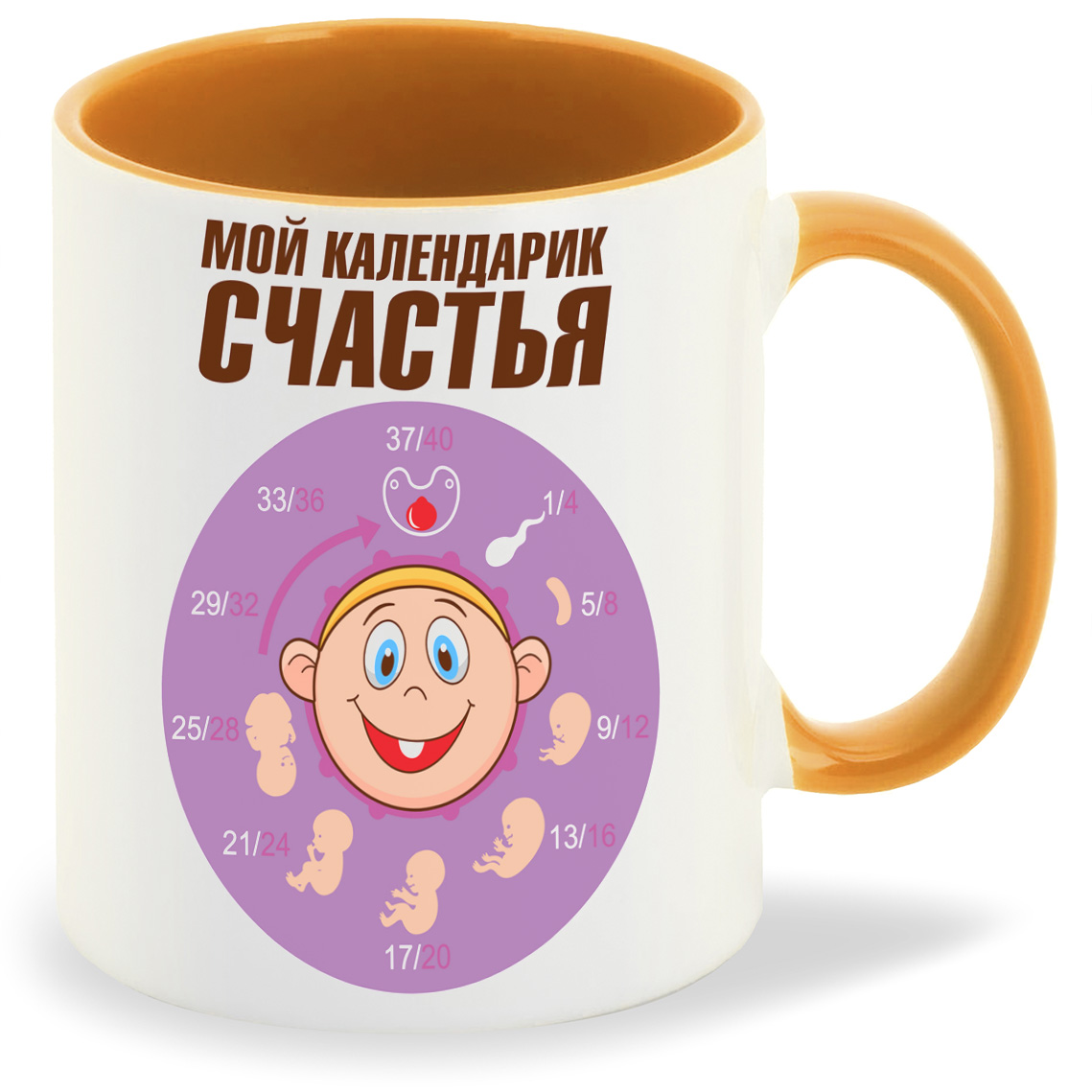 

Кружка CoolPodarok пузожитель мой календарик счастья, пузожитель мой календарик счастья