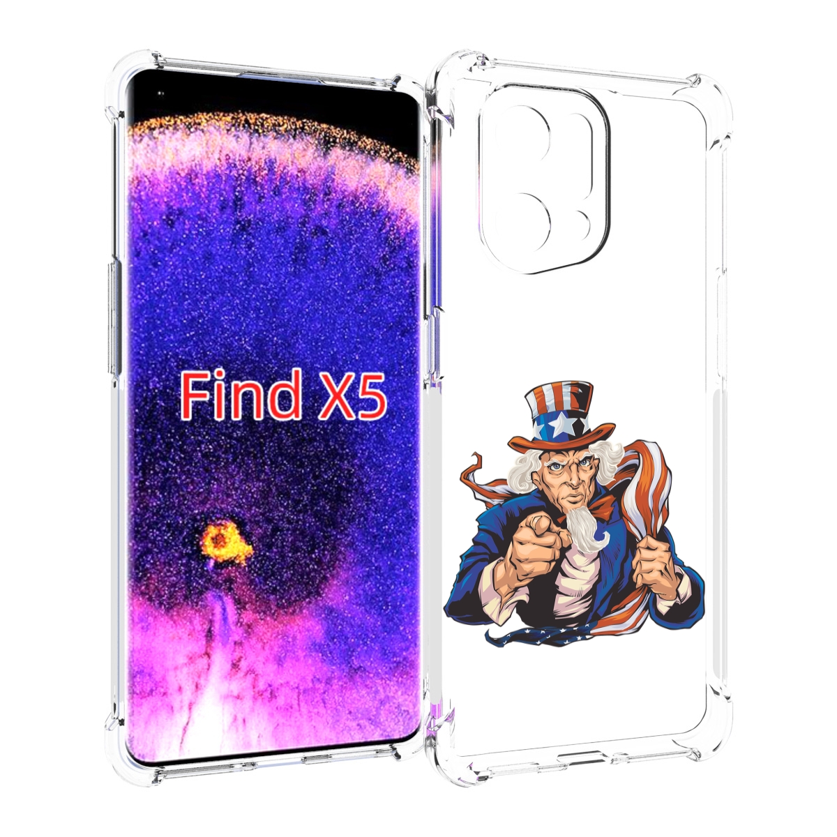 

Чехол MyPads Американский-дед для Oppo Find X5, Прозрачный, Tocco