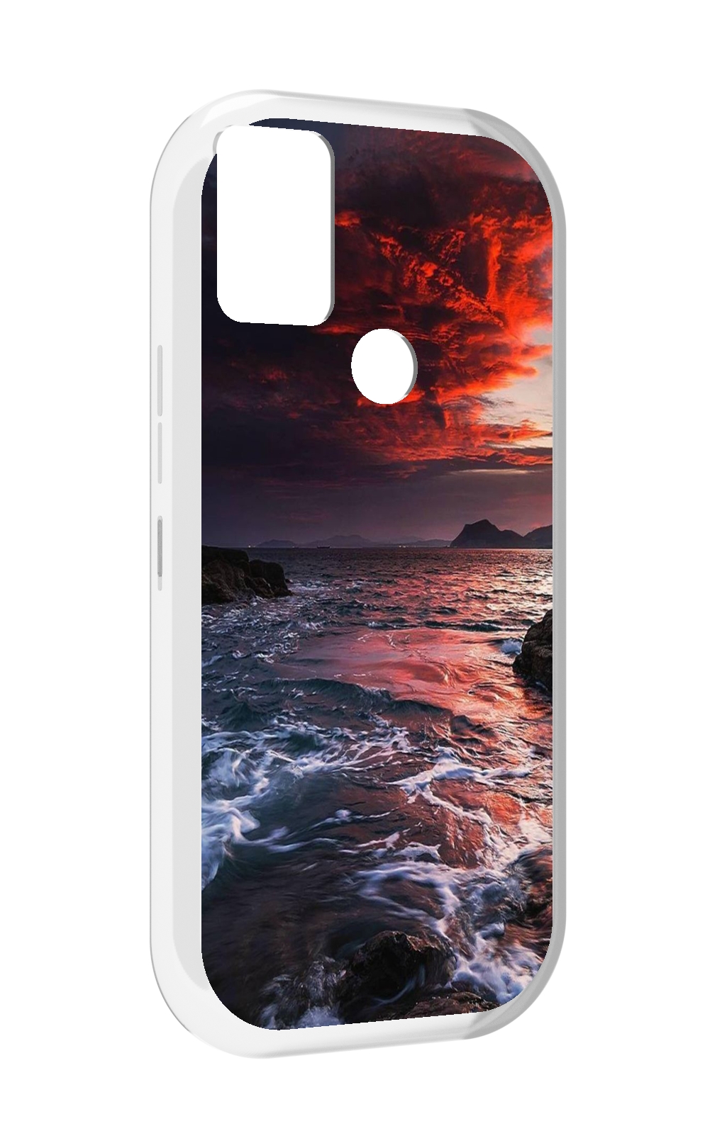 

Чехол MyPads красивый залив для UMIDIGI A9, Прозрачный, Tocco