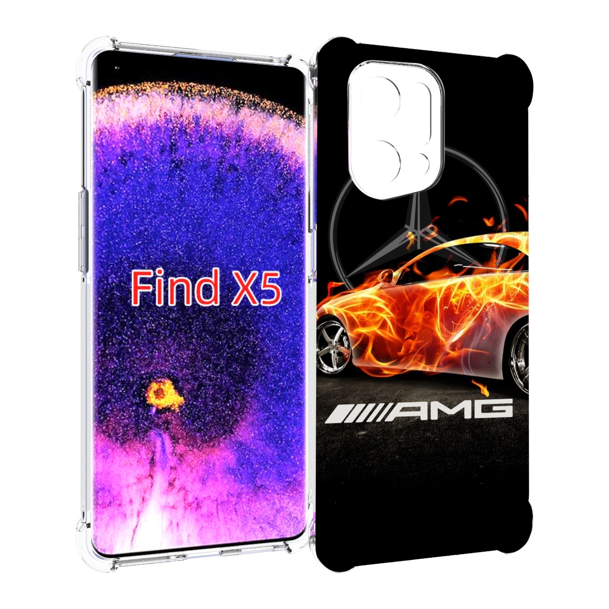 

Чехол MyPads АМГ мужской для Oppo Find X5, Прозрачный, Tocco