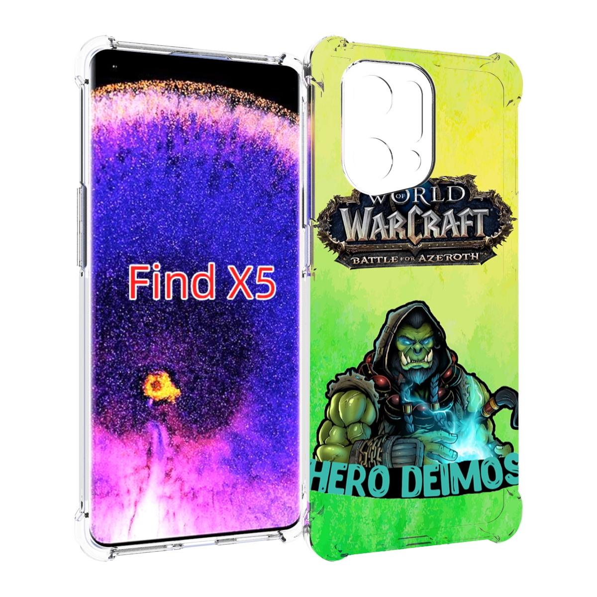 

Чехол MyPads world-of-warcraft мужской для Oppo Find X5, Прозрачный, Tocco