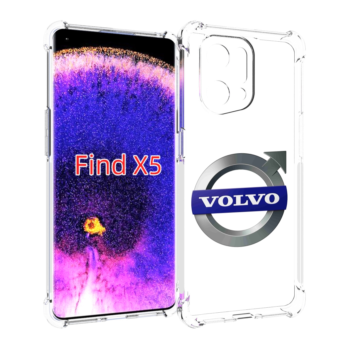 

Чехол MyPads volvo мужской для Oppo Find X5, Прозрачный, Tocco