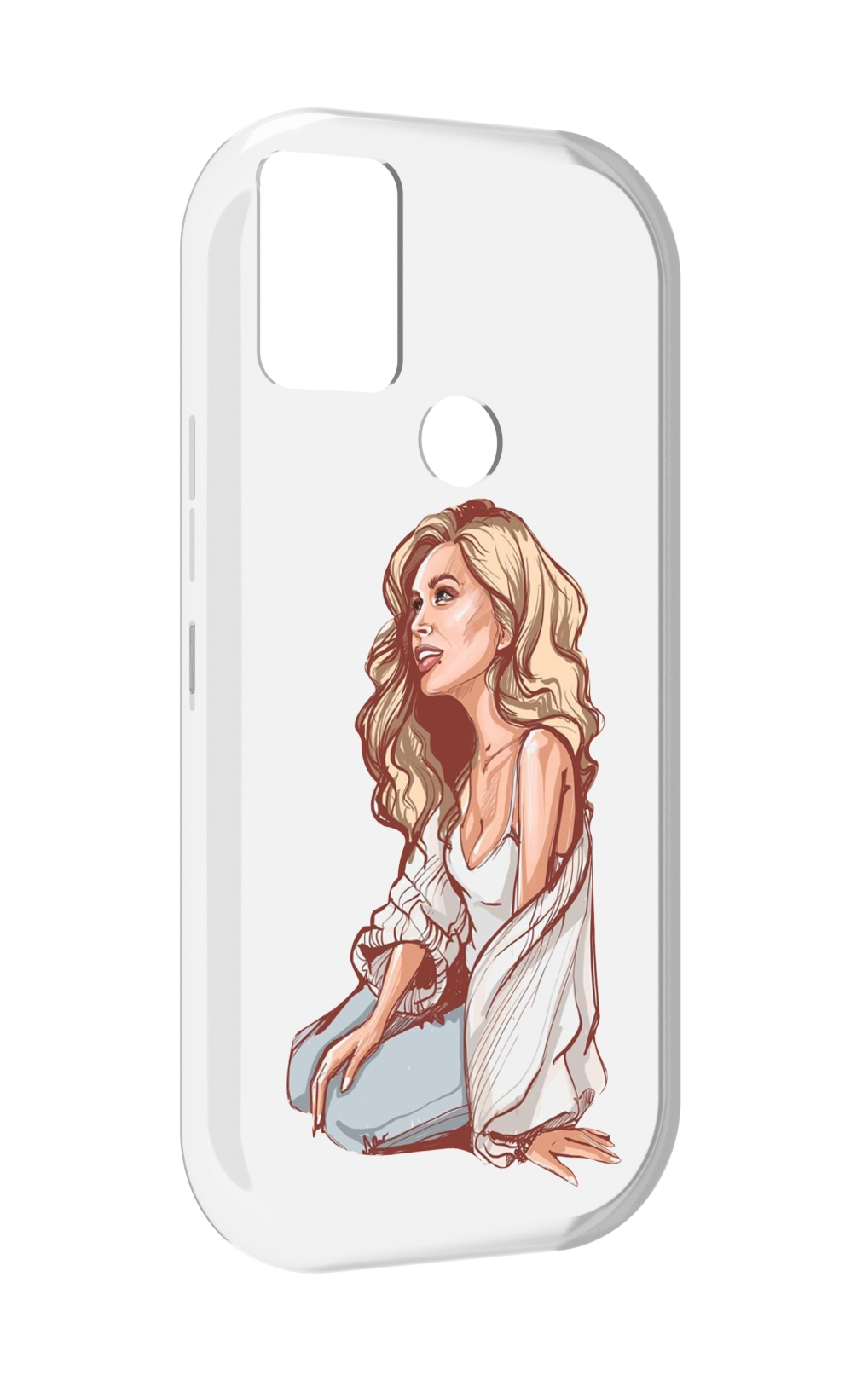 

Чехол MyPads красивая-девушка-в-белом женский для UMIDIGI A9, Прозрачный, Tocco