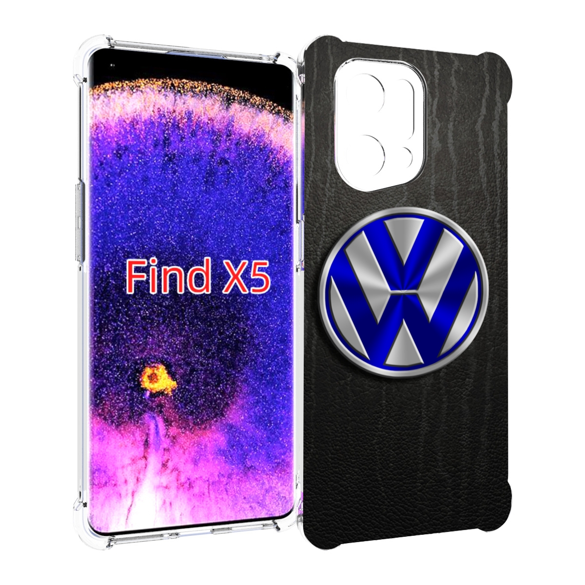 

Чехол MyPads volkswagen-3 для Oppo Find X5, Прозрачный, Tocco