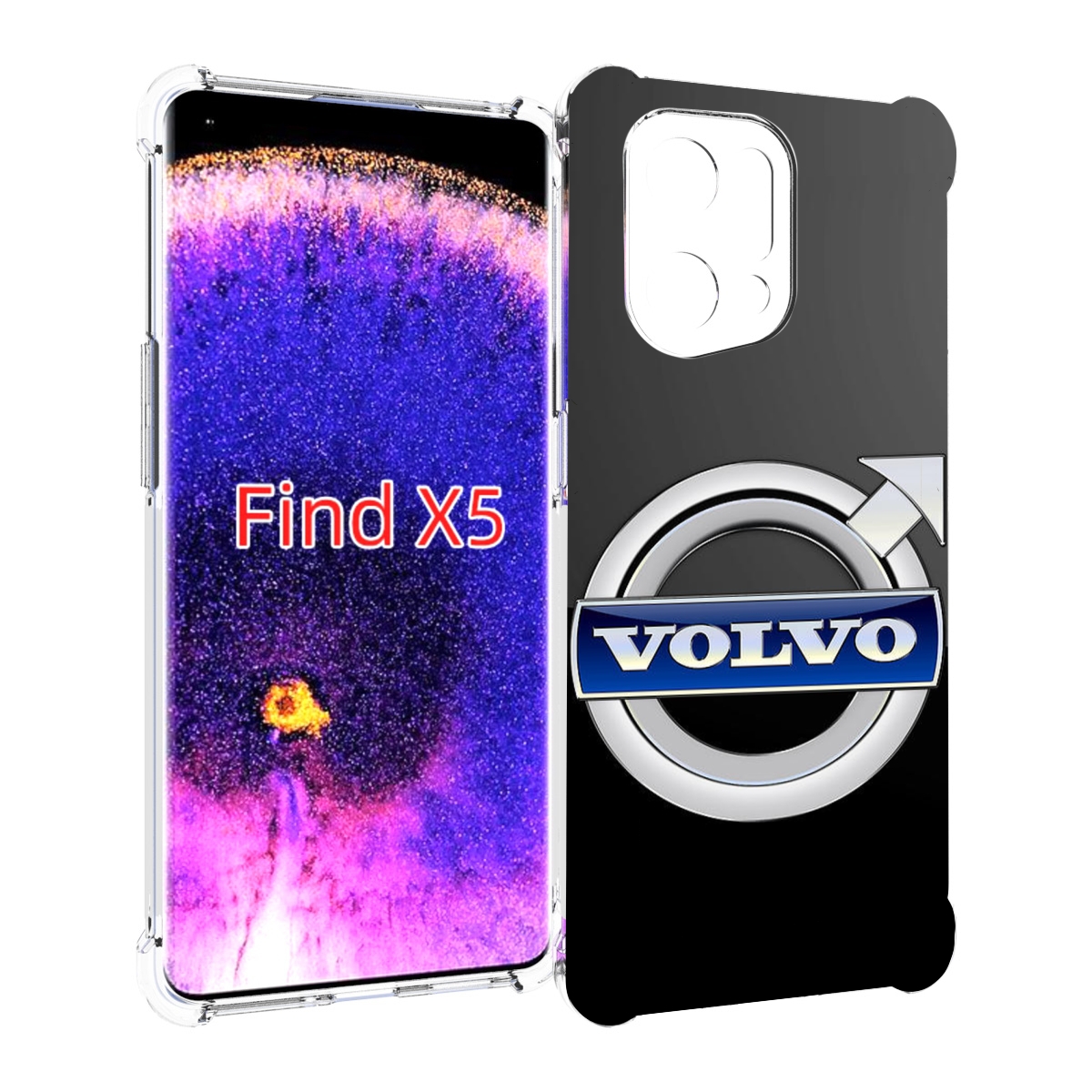 

Чехол MyPads volvo 2 мужской для Oppo Find X5, Прозрачный, Tocco