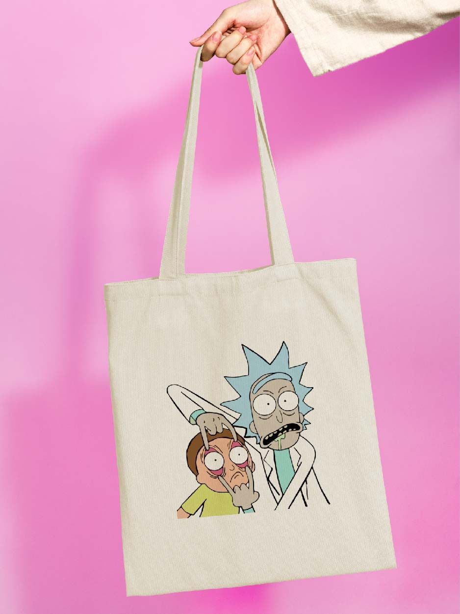 

Сумка женская jojo print shpr-183 бежевая, Бежевый, shpr-rik_Rick and Morty 183