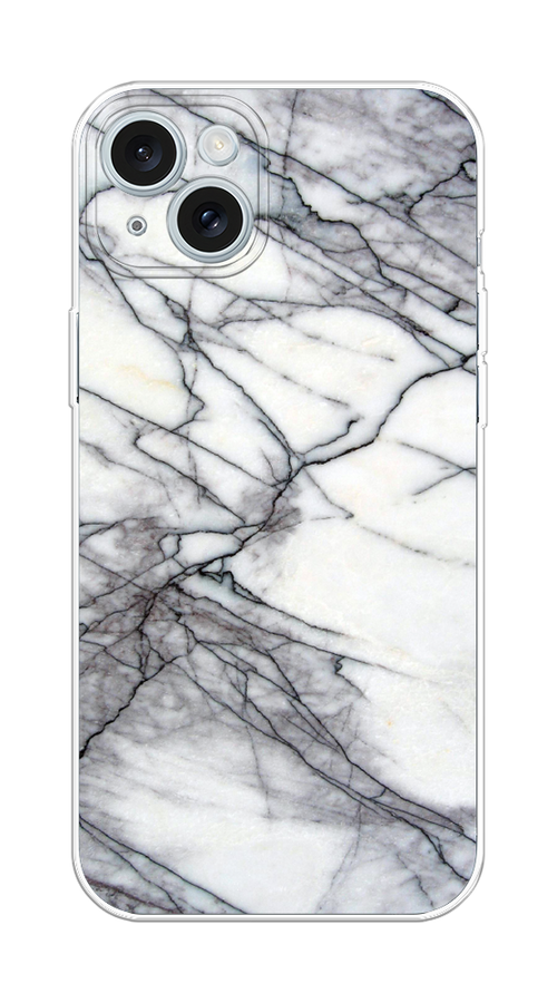 

Чехол на Apple iPhone 15 Plus "Минералы 11", Серый;черный, 15650-1