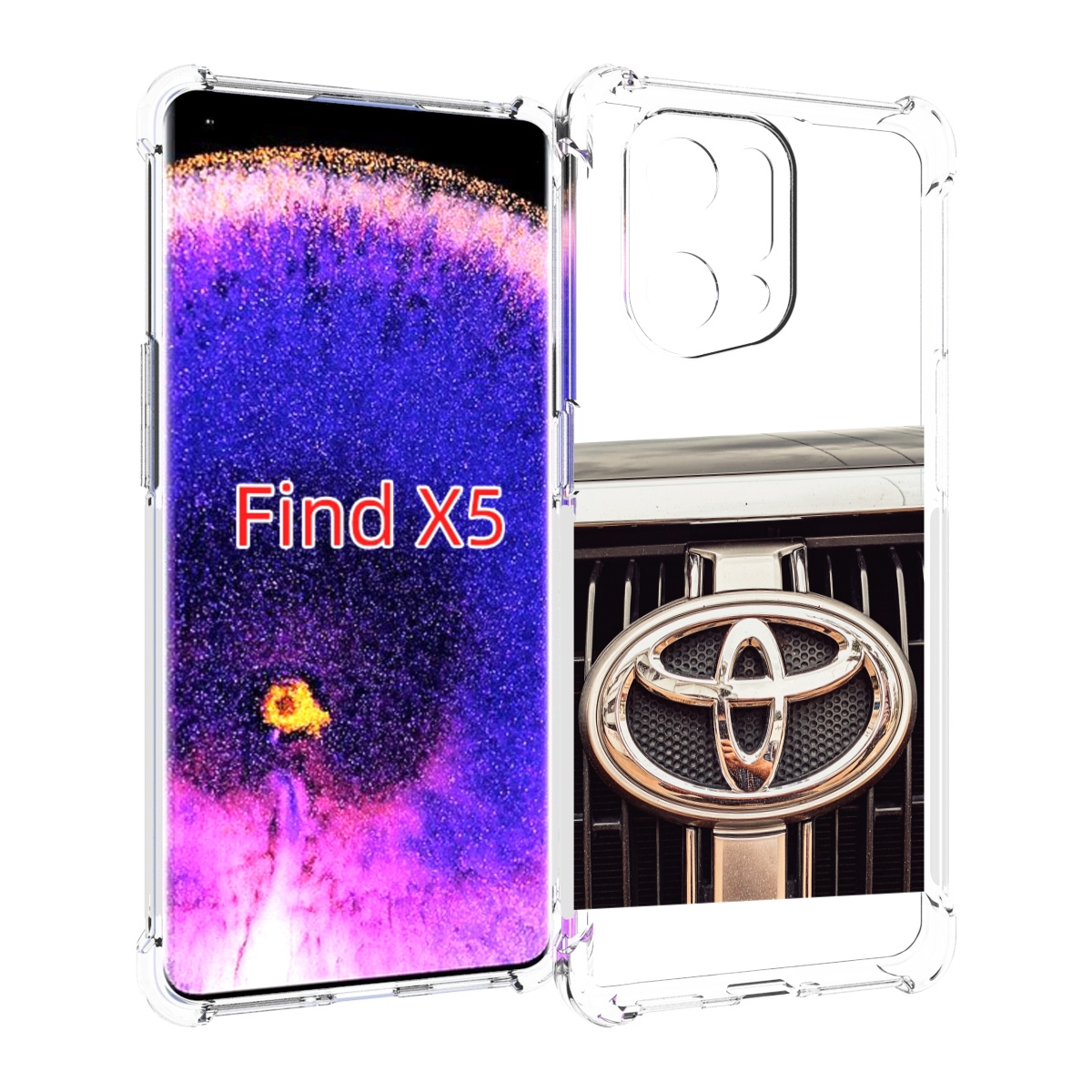 

Чехол MyPads toyota 3 для Oppo Find X5, Прозрачный, Tocco