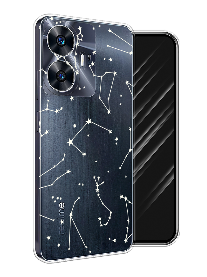 

Чехол Awog на Realme C55 "Созвездия", Прозрачный;серый;бежевый, 2513850-1