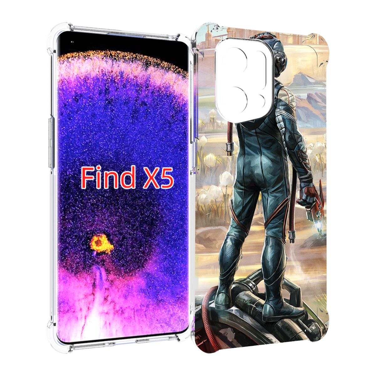 

Чехол MyPads the-outer-worlds для Oppo Find X5, Прозрачный, Tocco
