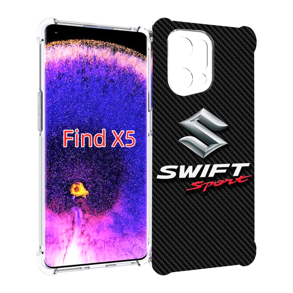 

Чехол MyPads suzuki 1 мужской для Oppo Find X5, Прозрачный, Tocco