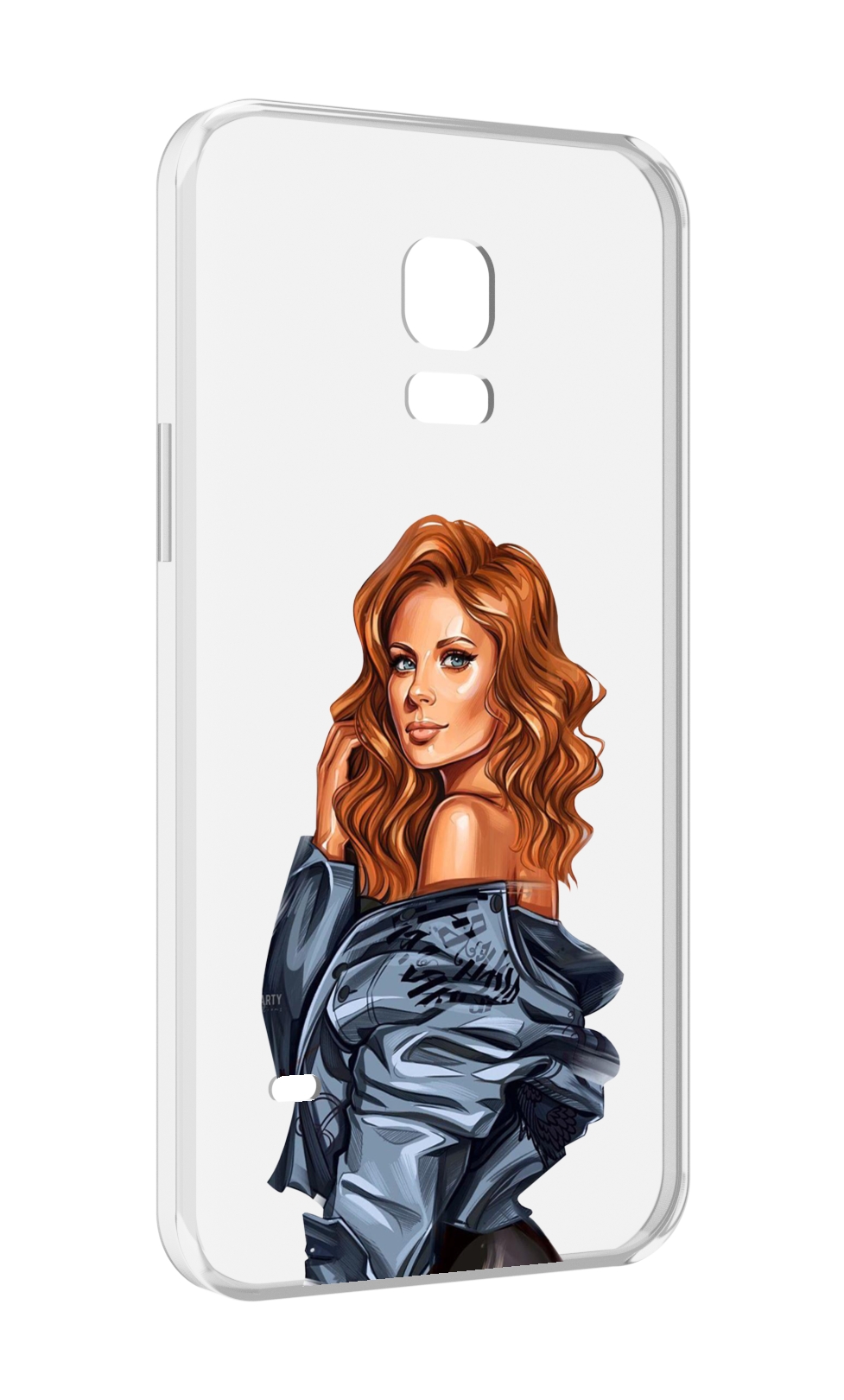 

Чехол MyPads Рыжая-девушка женский для Samsung Galaxy S5 mini, Прозрачный, Tocco