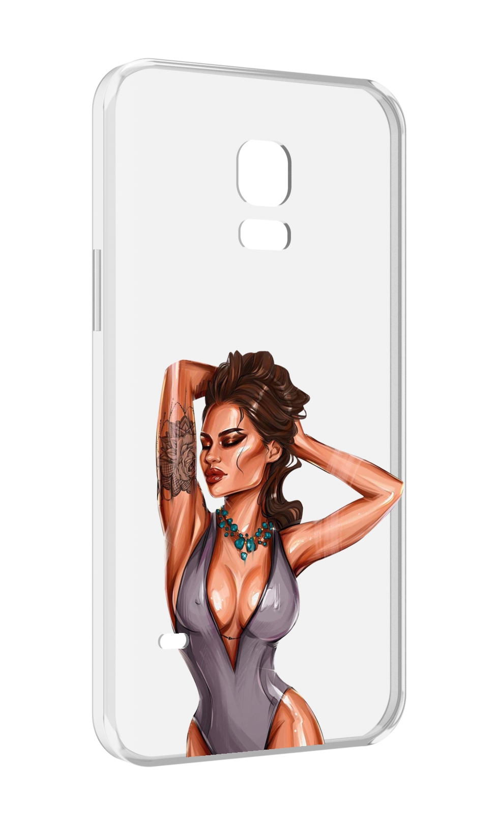 

Чехол MyPads Роскошная-девушка женский для Samsung Galaxy S5 mini, Прозрачный, Tocco