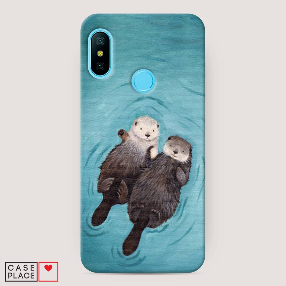 

Пластиковый чехол "Парочка бобров" на Xiaomi Redmi 6 Pro, 34020-7