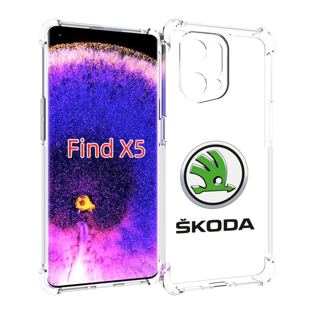 

Чехол MyPads skoda-4 мужской для Oppo Find X5, Прозрачный, Tocco